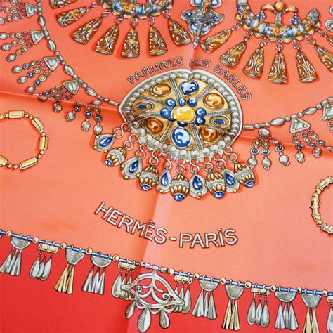 Vintage Hermes Silk Scarf Parures des Sables – Carre de Paris